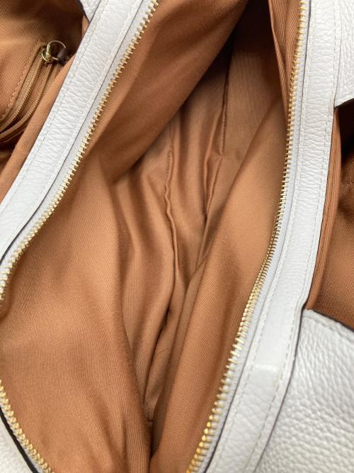 COACH（コーチ）COACH (コーチ) ペブルレザー ハリー ロゴ ショルダー バッグ ホワイト サイズ:なしの古着・服飾アイテム