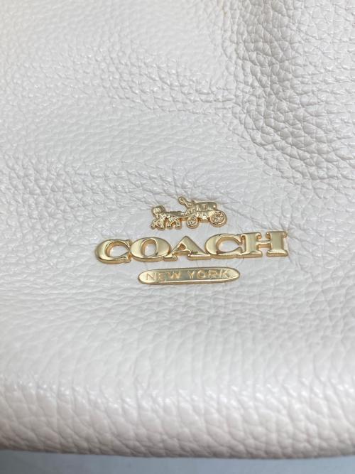 COACH（コーチ）COACH (コーチ) ペブルレザー ハリー ロゴ ショルダー バッグ ホワイト サイズ:なしの古着・服飾アイテム