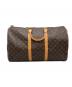 LOUIS VUITTON（ルイ ヴィトン）の古着「キーポル50 トラベルバッグ」｜ブラウン