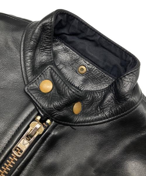 VANSON（バンソン）VANSON (バンソン) TYPE B シングルライダースジャケット ブラック サイズ:38の古着・服飾アイテム