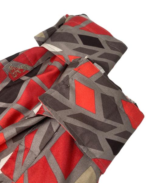 VERSACE（ヴェルサーチェ）VERSACE (ヴェルサーチェ) シルク総柄シャツ レッド サイズ:40の古着・服飾アイテム