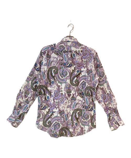 ETRO（エトロ）ETRO (エトロ) ペイズリー柄リネンシャツ パープル サイズ:なしの古着・服飾アイテム