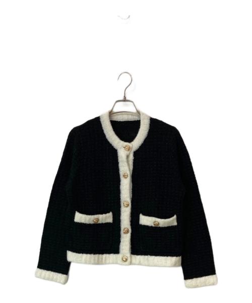 GRACE CLASS（グレースクラス）GRACE CLASS (グレースクラス) ループヤーンニットカーディガン ブラック サイズ:Sの古着・服飾アイテム