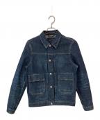 REPLAYリプレイ）の古着「サルトリアーレ 14ozディープインディゴ コンフォートデニム ジャケット」｜インディゴ
