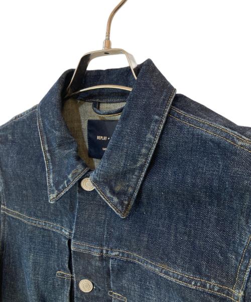 REPLAY（リプレイ）REPLAY (リプレイ) サルトリアーレ 14ozディープインディゴ コンフォートデニム ジャケット インディゴ サイズ:Sの古着・服飾アイテム