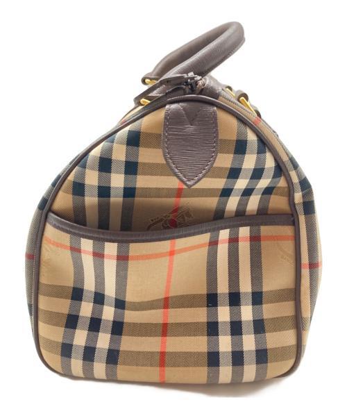 Burberry's（バーバリーズ）Burberry's (バーバリーズ) シャドーホース ノヴァチェック ボストンバッグ ブラウン サイズ:なしの古着・服飾アイテム