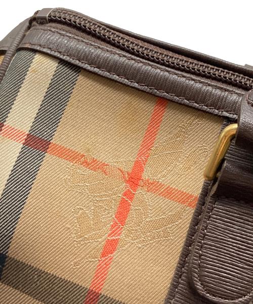 Burberry's（バーバリーズ）Burberry's (バーバリーズ) シャドーホース ノヴァチェック ボストンバッグ ブラウン サイズ:なしの古着・服飾アイテム