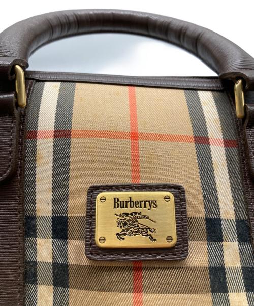 Burberry's（バーバリーズ）Burberry's (バーバリーズ) シャドーホース ノヴァチェック ボストンバッグ ブラウン サイズ:なしの古着・服飾アイテム