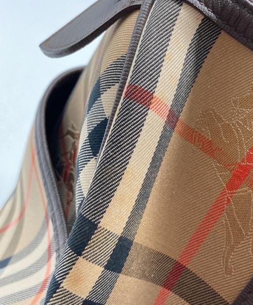 Burberry's（バーバリーズ）Burberry's (バーバリーズ) シャドーホース ノヴァチェック ボストンバッグ ブラウン サイズ:なしの古着・服飾アイテム