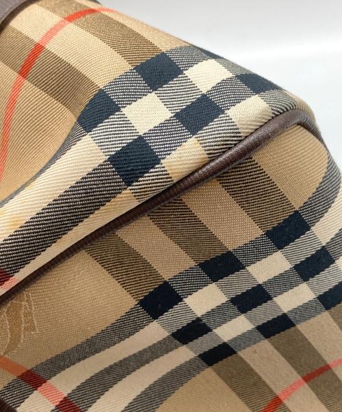 Burberry's（バーバリーズ）Burberry's (バーバリーズ) シャドーホース ノヴァチェック ボストンバッグ ブラウン サイズ:なしの古着・服飾アイテム