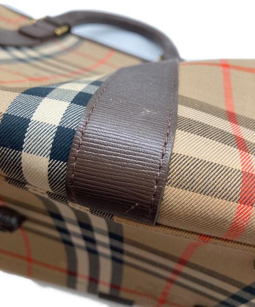 Burberry's（バーバリーズ）Burberry's (バーバリーズ) シャドーホース ノヴァチェック ボストンバッグ ブラウン サイズ:なしの古着・服飾アイテム