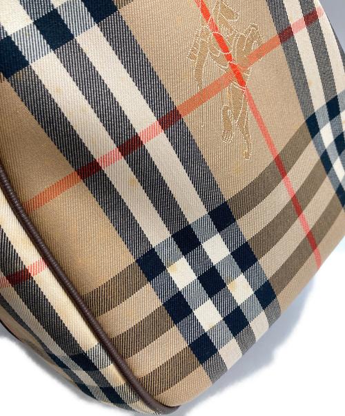 Burberry's（バーバリーズ）Burberry's (バーバリーズ) シャドーホース ノヴァチェック ボストンバッグ ブラウン サイズ:なしの古着・服飾アイテム