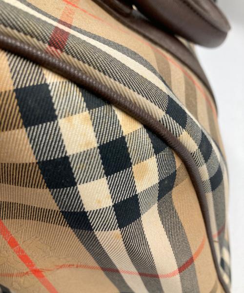 Burberry's（バーバリーズ）Burberry's (バーバリーズ) シャドーホース ノヴァチェック ボストンバッグ ブラウン サイズ:なしの古着・服飾アイテム