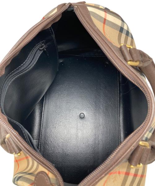 Burberry's（バーバリーズ）Burberry's (バーバリーズ) シャドーホース ノヴァチェック ボストンバッグ ブラウン サイズ:なしの古着・服飾アイテム