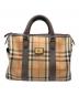 Burberry's（バーバリーズ）の古着「シャドーホース ノヴァチェック ボストンバッグ」｜ブラウン