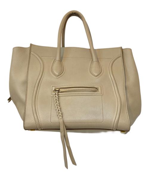 CELINE（セリーヌ）CELINE (セリーヌ) ラゲージ ファントム トートバッグ ベージュ サイズ:なしの古着・服飾アイテム