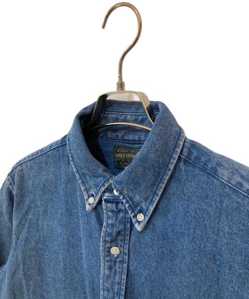 POLO COUNTRY（ポロカントリー）POLO COUNTRY (ポロカントリー) RALPH LAUREN (ラルフローレン) デニムシャツ インディゴ サイズ:Mの古着・服飾アイテム