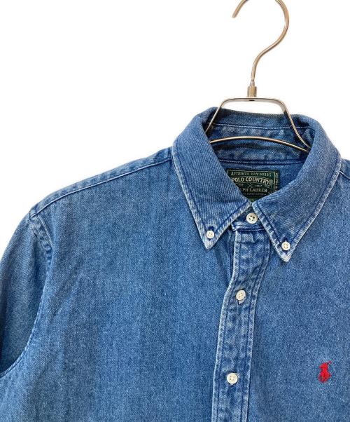POLO COUNTRY（ポロカントリー）POLO COUNTRY (ポロカントリー) RALPH LAUREN (ラルフローレン) デニムシャツ インディゴ サイズ:Mの古着・服飾アイテム