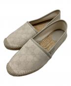 GUCCIグッチ）の古着「GGキャンバス エスパドリーユ」｜ベージュ