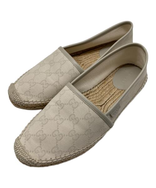 GUCCI（グッチ）GUCCI (グッチ) GGキャンバス エスパドリーユ ベージュ サイズ:38の古着・服飾アイテム