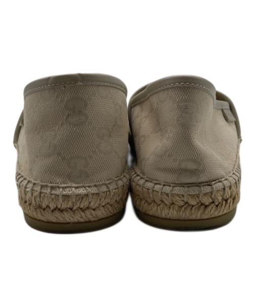 GUCCI（グッチ）GUCCI (グッチ) GGキャンバス エスパドリーユ ベージュ サイズ:38の古着・服飾アイテム