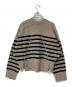 rag&bone (ラグアンドボーン) Bridget Stripe Wool Crew ニット ベージュ×ブラック サイズ:S：5000円