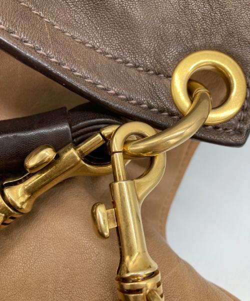 MIU MIU（ミュウミュウ）MIU MIU (ミュウミュウ) 2WAYハンドバッグ ブラウン サイズ:なしの古着・服飾アイテム