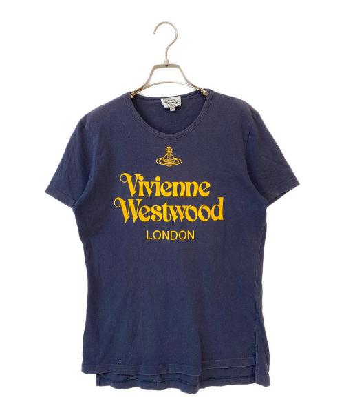 Vivienne Westwood man（ヴィヴィアン ウェストウッド マン）Vivienne Westwood man (ヴィヴィアン ウェストウッド マン) ロゴTシャツ ネイビー サイズ:50の古着・服飾アイテム