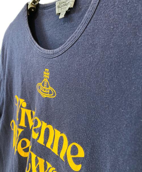 Vivienne Westwood man（ヴィヴィアン ウェストウッド マン）Vivienne Westwood man (ヴィヴィアン ウェストウッド マン) ロゴTシャツ ネイビー サイズ:50の古着・服飾アイテム
