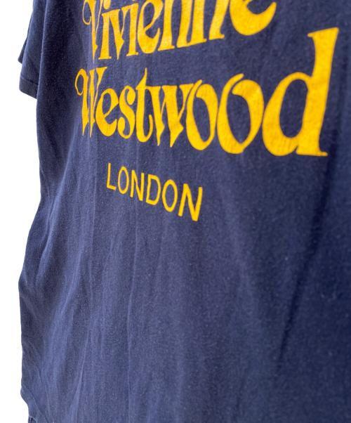 Vivienne Westwood man（ヴィヴィアン ウェストウッド マン）Vivienne Westwood man (ヴィヴィアン ウェストウッド マン) ロゴTシャツ ネイビー サイズ:50の古着・服飾アイテム