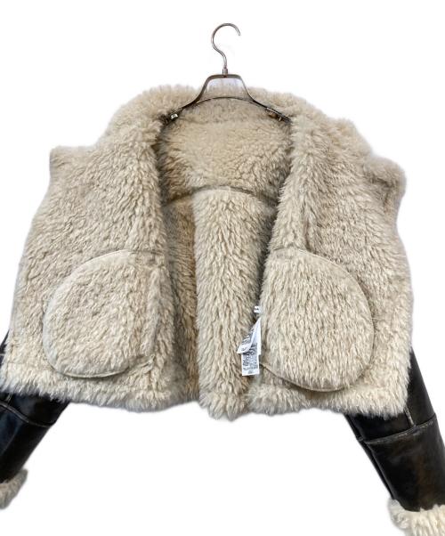 MURUA（ムルーア）MURUA (ムルーア) ヴィンテージライクショートフェイクムートン ブラウン サイズ:Freeの古着・服飾アイテム