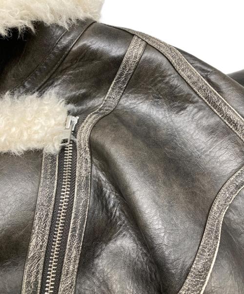 MURUA（ムルーア）MURUA (ムルーア) ヴィンテージライクショートフェイクムートン ブラウン サイズ:Freeの古着・服飾アイテム