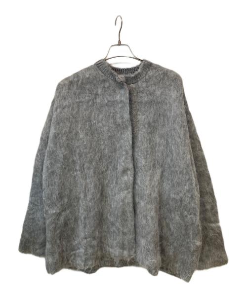 SLOBE IENA（スローブ イエナ）SLOBE IENA (スローブ イエナ) シャギーニットカーディガン グレー サイズ:38 未使用品の古着・服飾アイテム