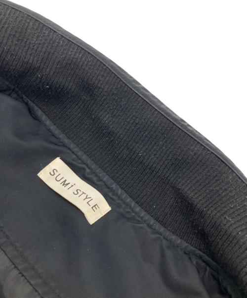 SUM1 STYLE（スミスタイル）SUM1 STYLE (スミスタイル) ボアブルゾン付き馬刺繍コート ブラック サイズ:FREEの古着・服飾アイテム