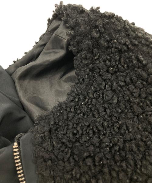 SUM1 STYLE（スミスタイル）SUM1 STYLE (スミスタイル) ボアブルゾン付き馬刺繍コート ブラック サイズ:FREEの古着・服飾アイテム