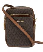MICHAEL KORSマイケル・コース）の古着「JET SET TRAVEL MD NS CHAIN XBODY バッグ」｜ブラウン