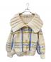 Cara by Katrin TOKYO（カーラバイカトリントーキョー）の古着「handmade check knit cardigan」｜アイボリー