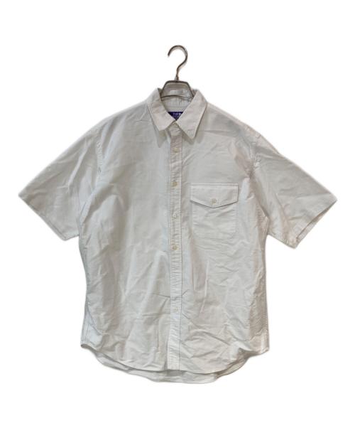 THE NORTHFACE PURPLELABEL（ザ・ノースフェイス パープルレーベル）THE NORTHFACE PURPLELABEL (ザ・ノースフェイス パープルレーベル) Cotton Polyester OX B.D. H/S Shirt ホワイト サイズ:Mの古着・服飾アイテム