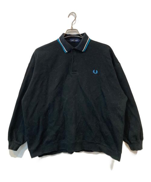FRED PERRY（フレッドペリー）FRED PERRY (フレッドペリー) BEAMS (ビームス) 別注 Long Sleeve Pique Polo Shirt ブラック サイズ:Mの古着・服飾アイテム