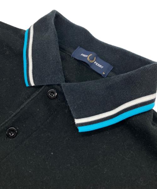 FRED PERRY（フレッドペリー）FRED PERRY (フレッドペリー) BEAMS (ビームス) 別注 Long Sleeve Pique Polo Shirt ブラック サイズ:Mの古着・服飾アイテム