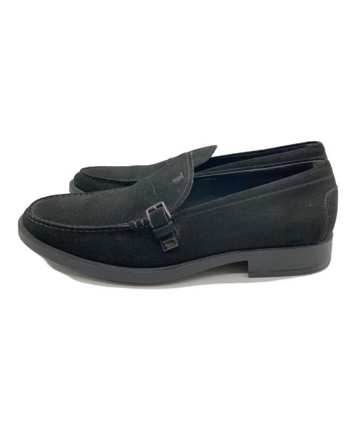 TOD'S（トッズ）TOD'S (トッズ) CRAFT MEN LOAFER スウェードローファー ブラック サイズ:9の古着・服飾アイテム