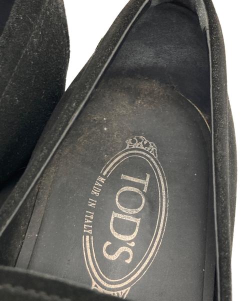TOD'S（トッズ）TOD'S (トッズ) CRAFT MEN LOAFER スウェードローファー ブラック サイズ:9の古着・服飾アイテム