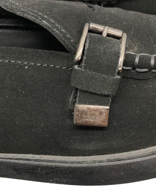 TOD'S（トッズ）TOD'S (トッズ) CRAFT MEN LOAFER スウェードローファー ブラック サイズ:9の古着・服飾アイテム