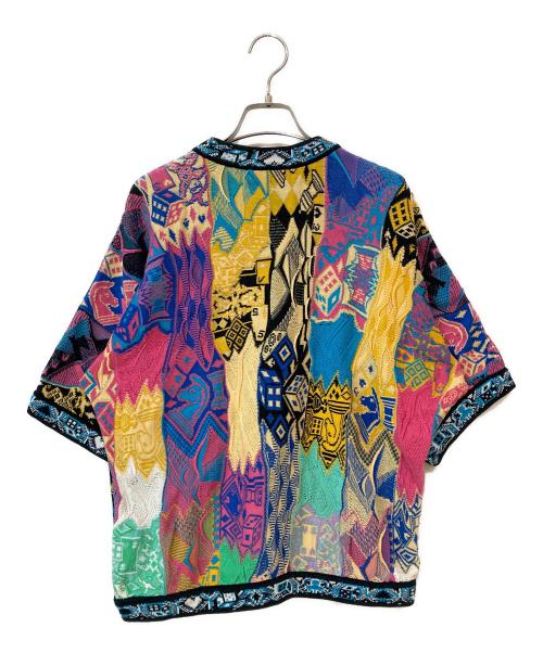 Coogi（クージー）Coogi (クージー) 3D 半袖ニット マルチカラー サイズ:Sの古着・服飾アイテム