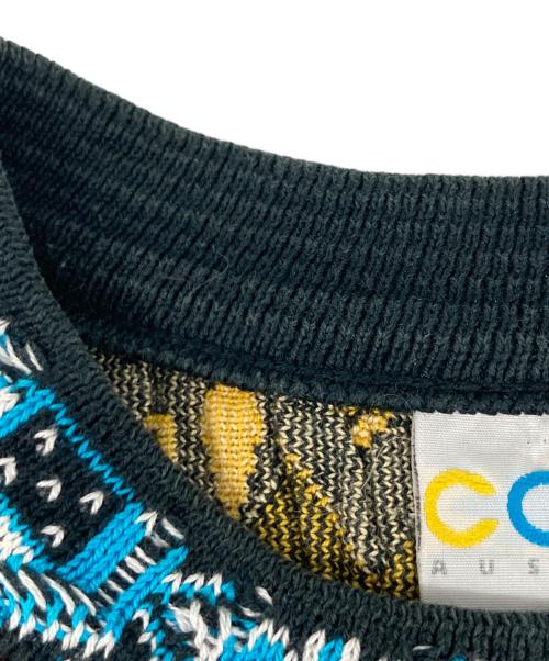 Coogi（クージー）Coogi (クージー) 3D 半袖ニット マルチカラー サイズ:Sの古着・服飾アイテム