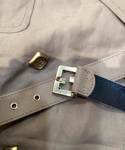 FENDI（フェンディ）FENDI (フェンディ) 半袖シャツワンピース カーキ サイズ:44の古着・服飾アイテム