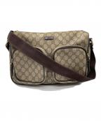 GUCCIグッチ）の古着「GGスプリーム ショルダーバッグ」｜ベージュ