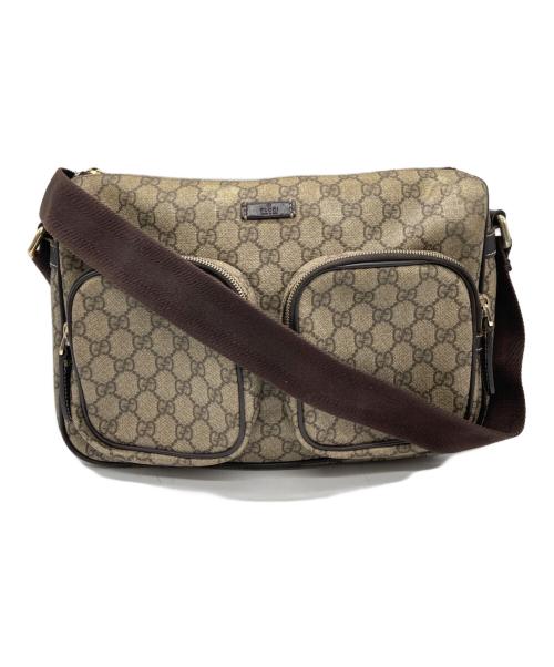 GUCCI（グッチ）GUCCI (グッチ) GGスプリーム ショルダーバッグ ベージュ サイズ:なしの古着・服飾アイテム