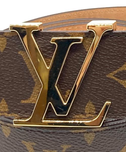 LOUIS VUITTON（ルイ ヴィトン）LOUIS VUITTON (ルイ ヴィトン) サンチュール・LV イニシャル ベルト ブラウン サイズ:90㎝（W36）の古着・服飾アイテム