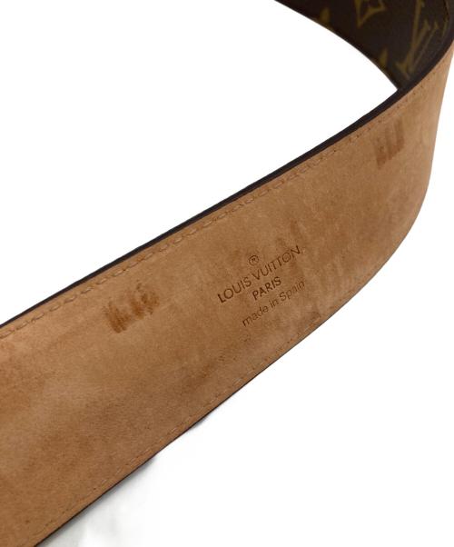 LOUIS VUITTON（ルイ ヴィトン）LOUIS VUITTON (ルイ ヴィトン) サンチュール・LV イニシャル ベルト ブラウン サイズ:90㎝（W36）の古着・服飾アイテム